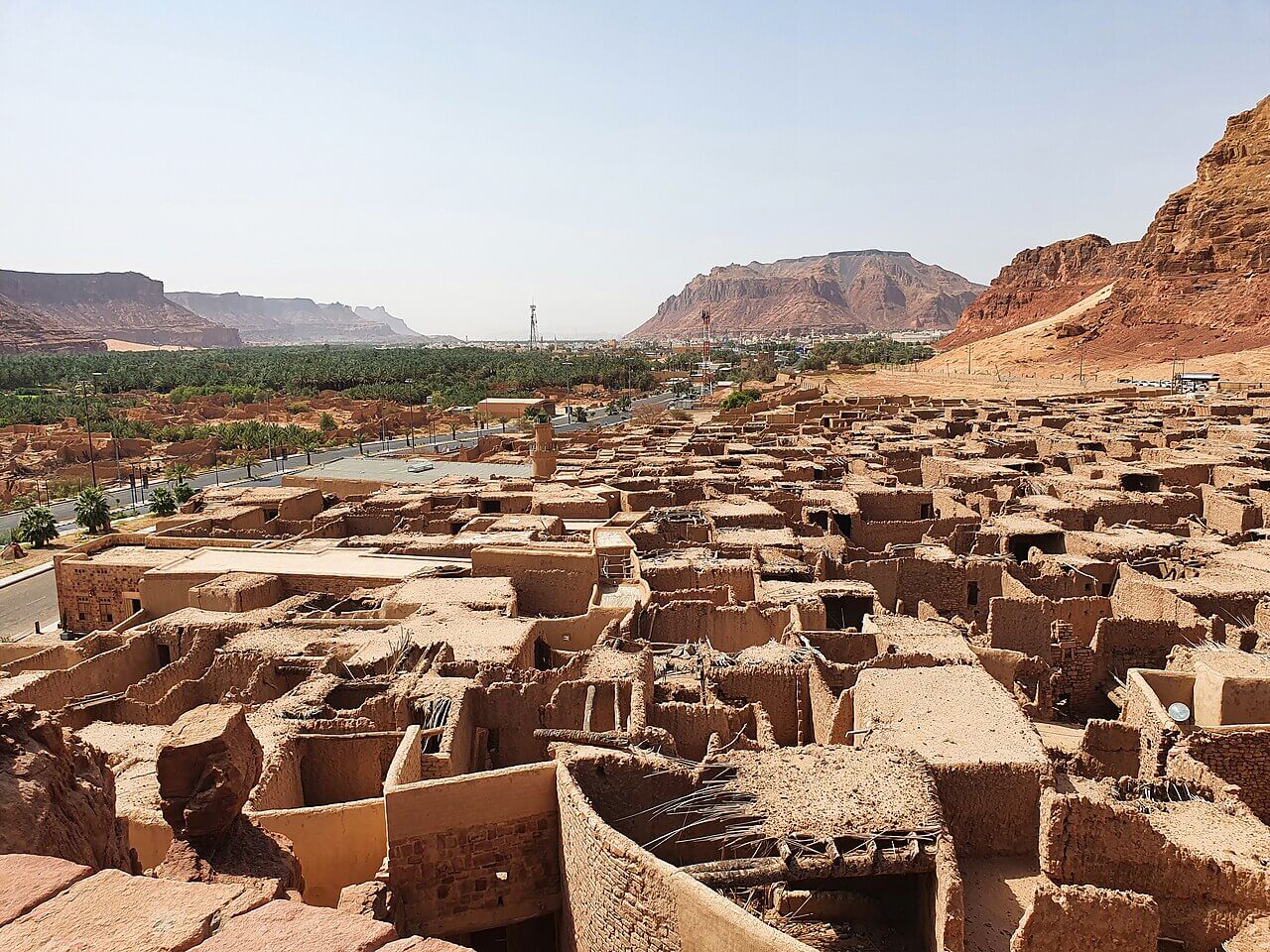 As casas de barro da cidade velha de AlUla