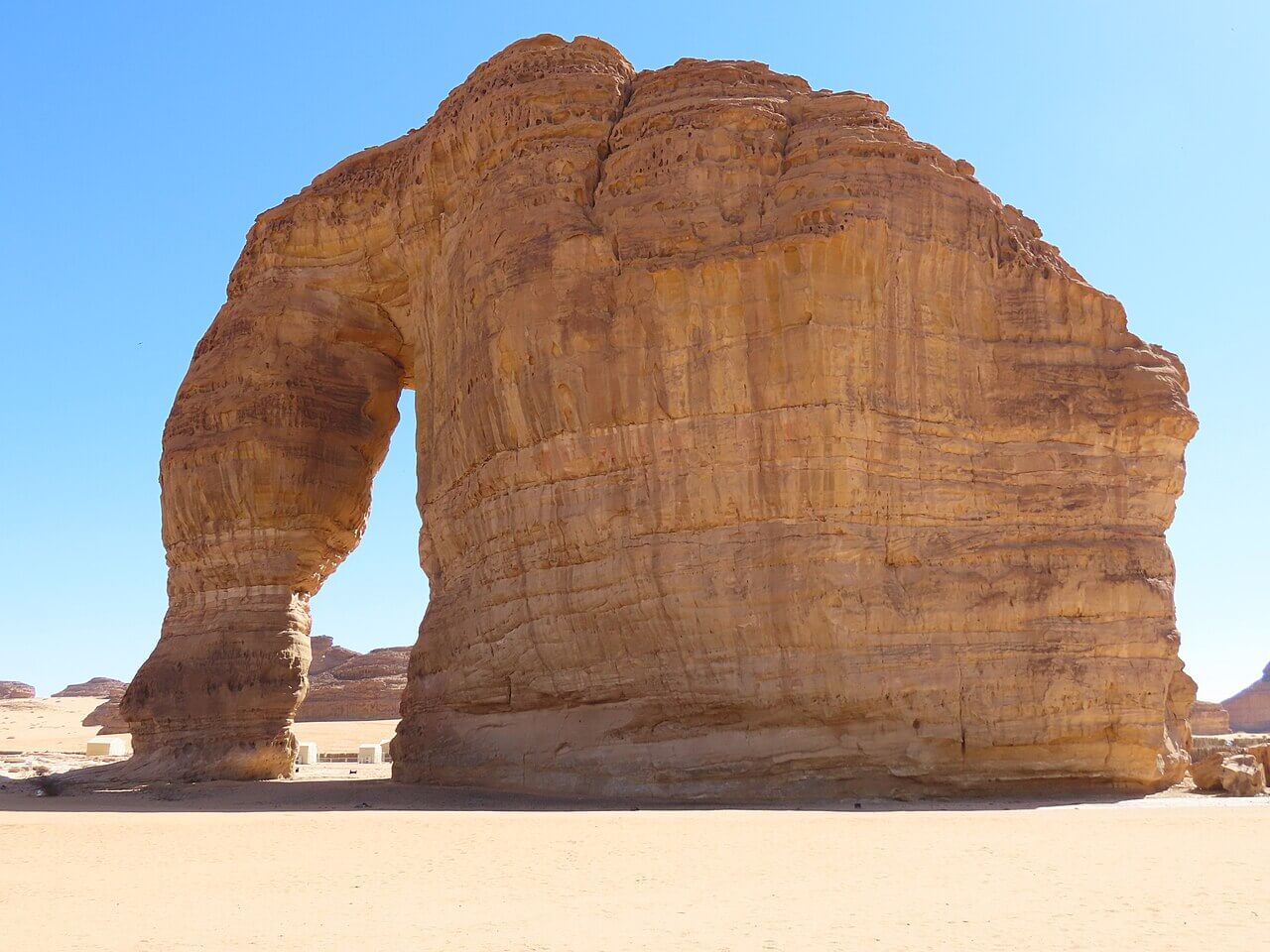 A rocha em forma de elefante (Elephant Rock), em AlUla